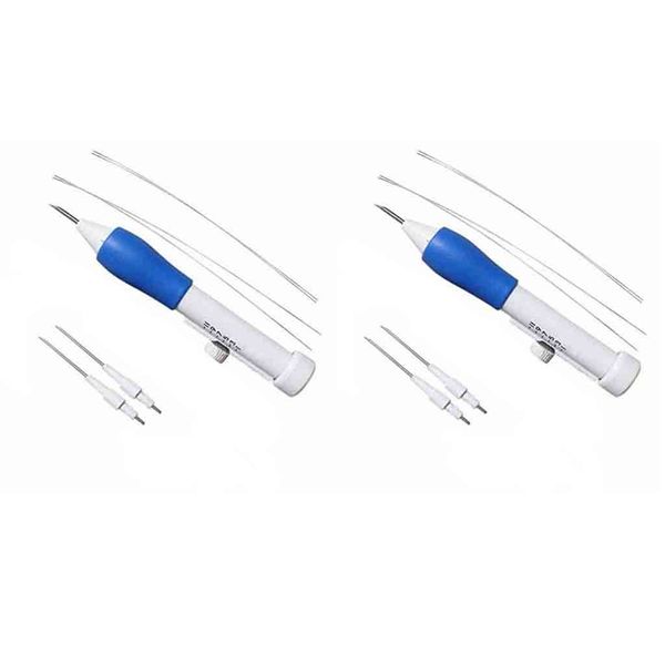 

2pc magic embroidery tool pen embroidery needles weaving tool fancy adults embroidery sewing tools plastic diy crafts accessorie other hand