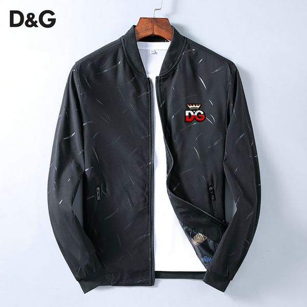 

dg men jacket mens designer jacket 20ss luxury classic embroidery logo casual comfort mens jacket print trendy coat, Black;brown