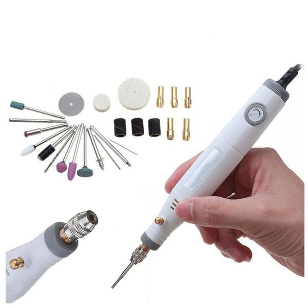 

18w 220v/110v mini electric grinder polisher hand drill kit wood engraving pen tools variable speed grinder pen eu/us plug