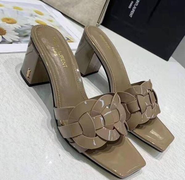 

новый hot36 привет-конец мужчины женщины ВВН илл Париж llLuxury летом пляж сандалии скольжение тапочки сандалии мокасины из кожи с принтом сплошной цвет