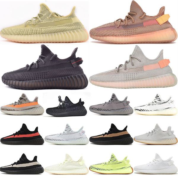 

new kanye west v2 men desinger triple outdoor shoes women trainers citrin frozen yellow cream zebra bred sports sneakers stock x shoes