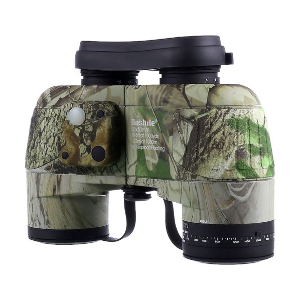 

boshile 10x50 marine binoculars navy compass rangefinder hunting telescope professional digital night vision waterproof fogproof 3 colors