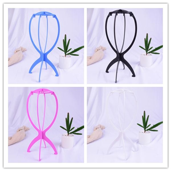

new wig stand plastic wig holders display portable folding stable stand tool