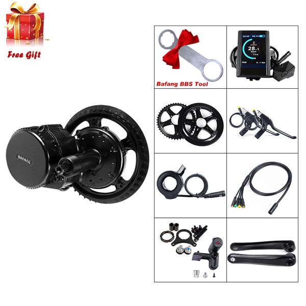 

bafang bbs02b 48v 750w 8fun middle drive conversiom kit mid drive kit electric motor bike c965 display motor electric bike electric mid kit