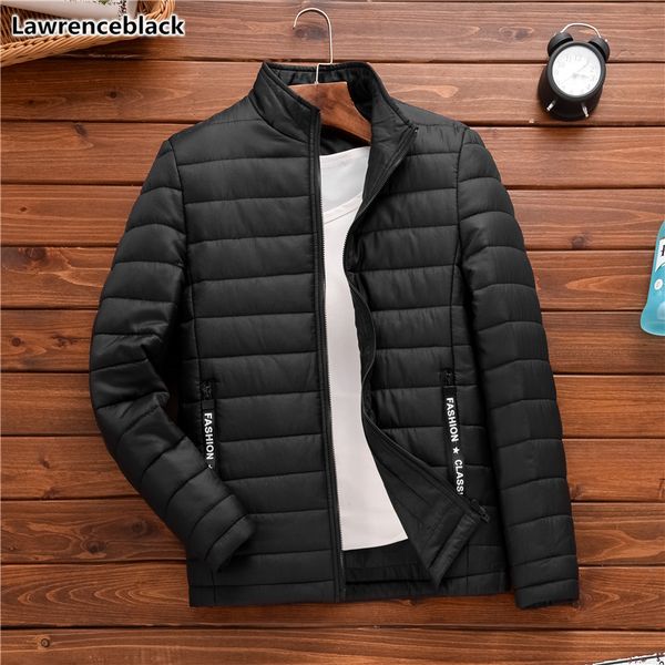 

mens winter jackets and coats thick warm wadded coat 2019 casual men parka jacket cotton-padded overcoat outerwear, Black