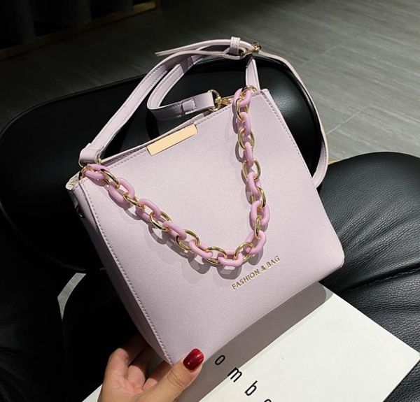 

textured popular bag female 2020 new wave summer small fresh wild ins net red messenger bag bucket selling