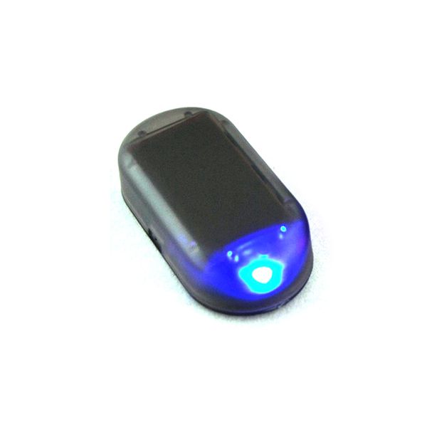 

car alarm security system warning theft flash blinking red solar simulation anti-theft warning light security alert