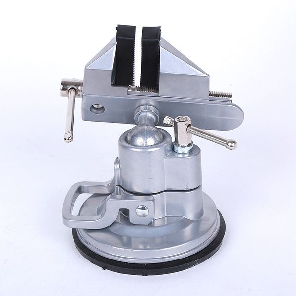 Freeshipping 360 graus de rotação da braçadeira Vise ajustável fixo ao mandril quadro giratório mesa ajustável