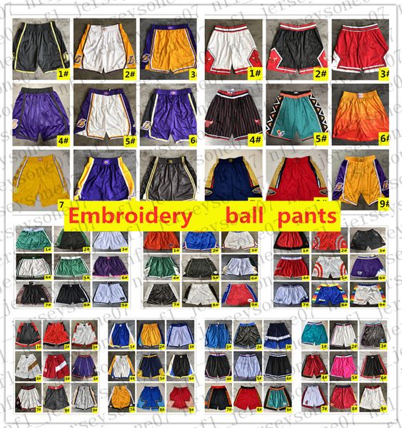 

2020 chicago bulls team basketball shorts men nba shorts pantaloncini da basket sport shorts college pants black red p