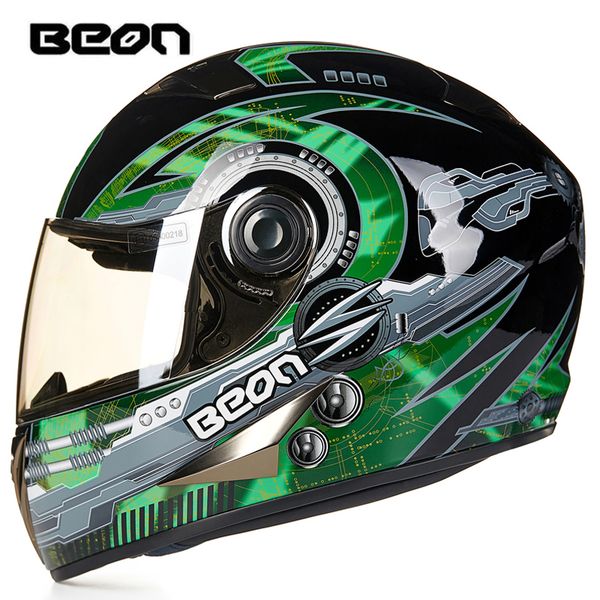 

beon motorcycle full face helmet ece certified racing helmet cascos para moto winter motorcycle capacete