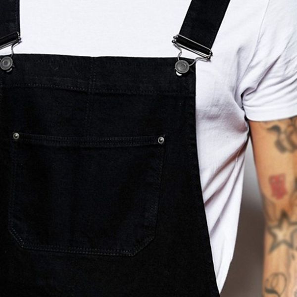 

men's jumpsuits male summer loose casual fashion sleeveless pants trousers solid plus size, Blue