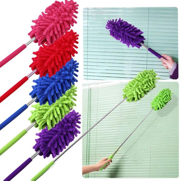 

microfibre duster extendable cleaning home car cleaner dust handle mites portable dusting brush chenille dust shan