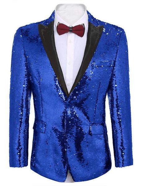 

men's suits & blazers sparkle sequins wedding prom tuxedo suit for men notch lapel party show jackets bespoke steampunk coat, White;black