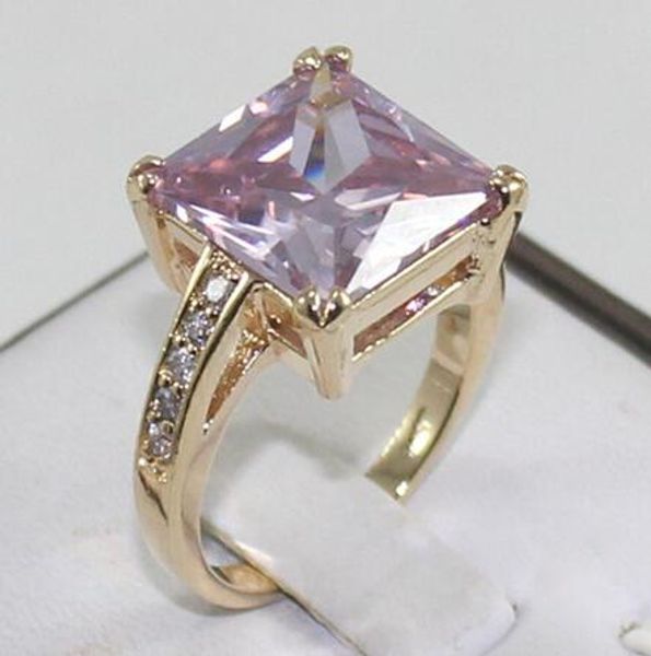 

purple crystal cz women ring 13x13x13 mm, Silver