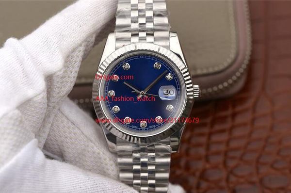 

завод поставщик высокое качество наручные часы 41 мм 116234 азия 2813 механические автоматические мужские мужские часы часы синий циферблат, Slivery;brown