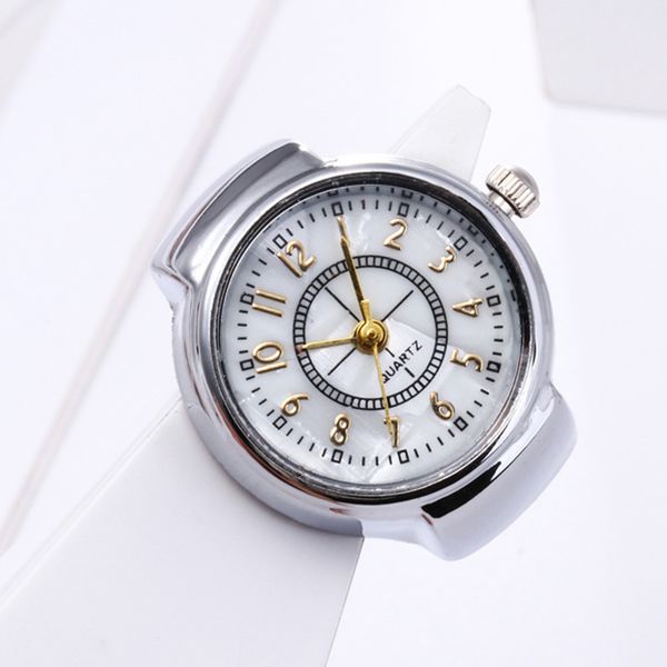 

fashion men watch simple finger ring luxury quartz stainless steel watches casual business wristwatches relogio masculino, Slivery;brown