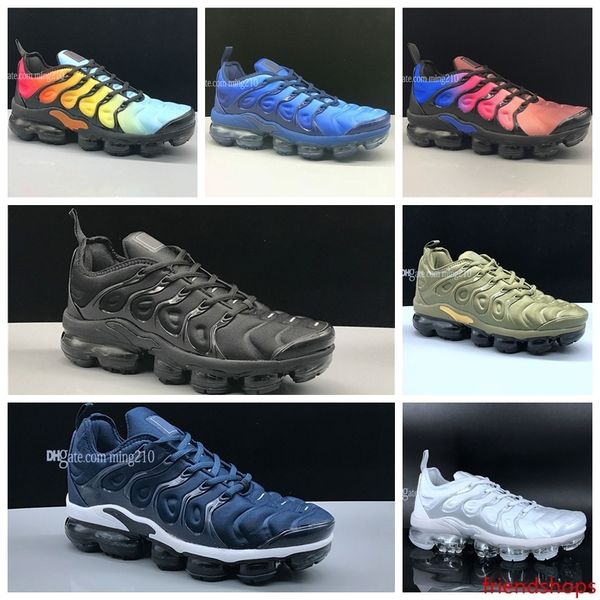 

2019 new arrival tn shoes tn plus mens womens running shoes classic outdoor tn black white sport shock sneakers mens shoes size 12