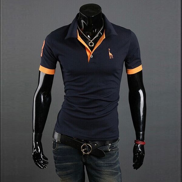 

Male sailor dance cotton short-sleeved T-shirt male V-neck shirt summer dress square dance costume men's black five-point T-shirt