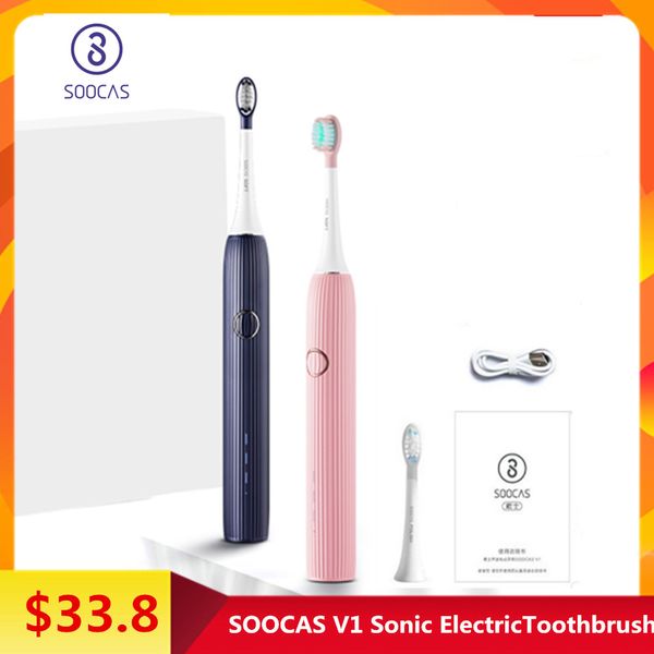 

mijia soocas v1 soocare electric toothbrush waterproof usb rechargeable sonic ultrasonic intelligent dental health care