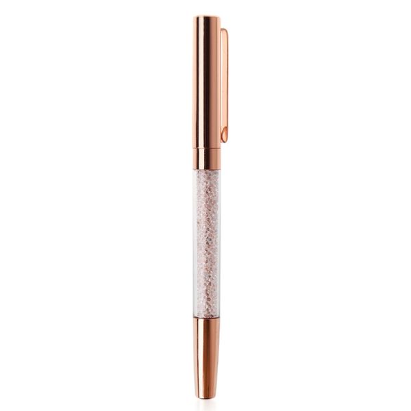 

diamond metal ballpoint crystal gold metal pen for office supplies gift l41e, Blue;orange