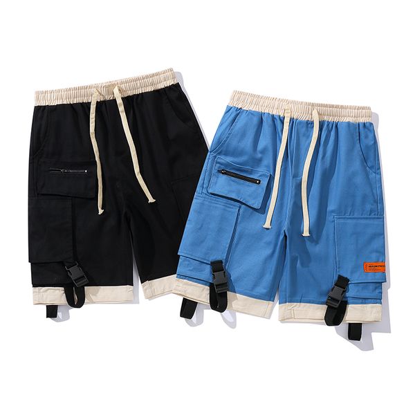 

New Heron Preston Shorts Men Pocket Joggers Sweatpants Streetwear Beach Blue Black Shorts Summer Style Heron Preston Men Short