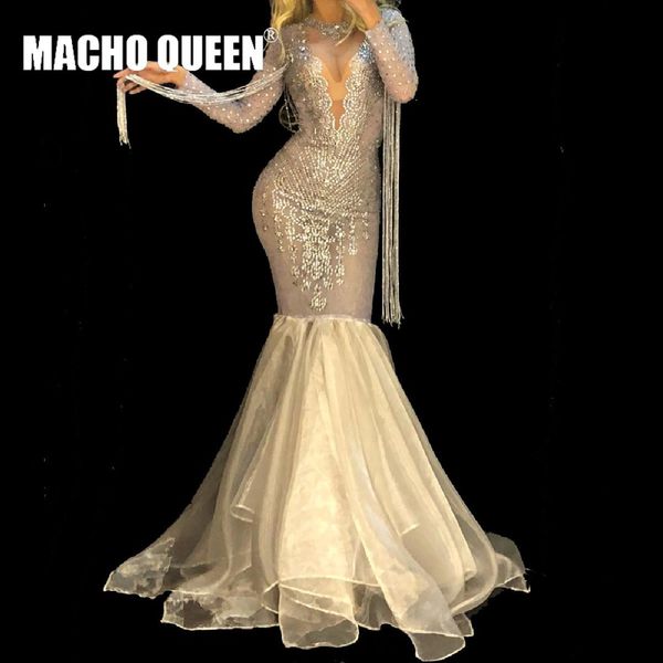 

drag queen costumes rhinestone fish tail event party prom long dresses celebrity red carpet runway show stage for singer, Black;red