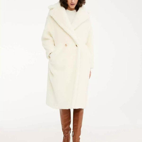 

autumn winter women furry faux fur coat lambswool loose oversize warm outerwear coat fur jacket fashion overcoat female, Black
