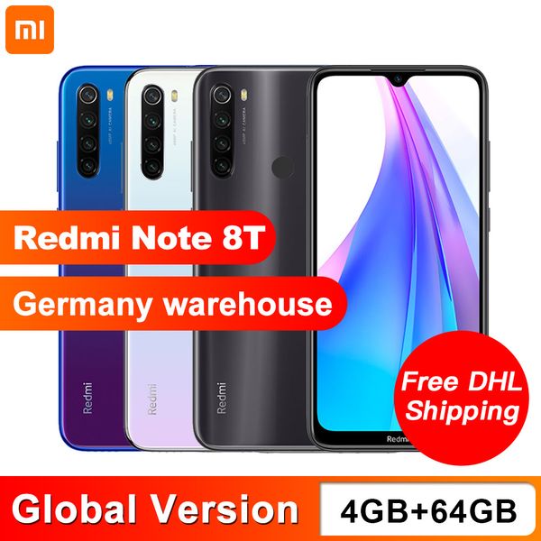 

global version xiaomi redmi note 8t 4gb ram 64gb rom nfc mobile phone 48mp quad rear camera snapdragon 665 octa core 4000mah