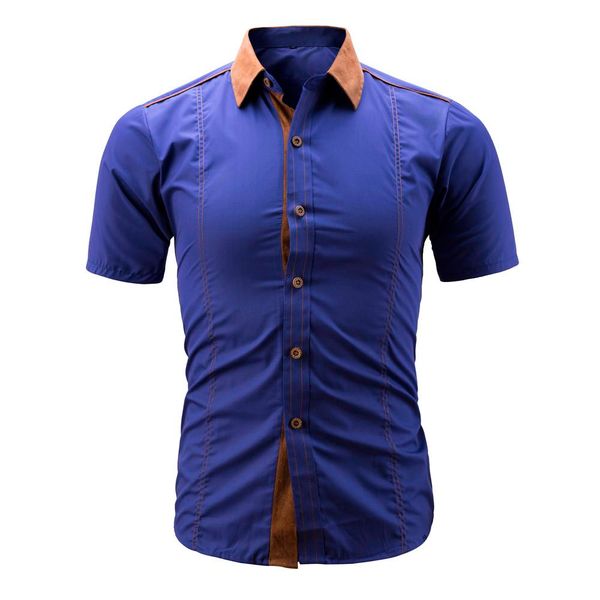

5xl summer 2019 shirt men short sleeve stand collar shirt men mens shirts regular fit korean clothes camisa social masculina, White;black