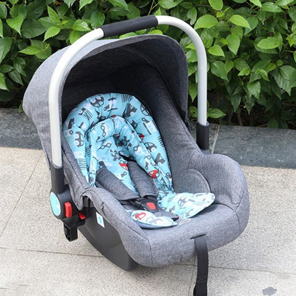 

new baby stroller cotton cushion infant sleeping basket cushion comfortable carrycot mat full body support pad with pillow
