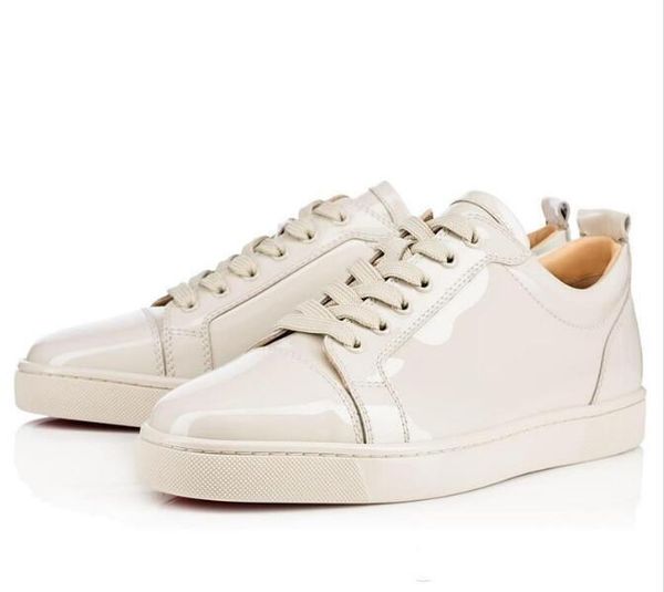 

discount brand red sole men shoes junior low sneaker red bottoms junior rantulow brown sneakers white black satin rare genuine leather