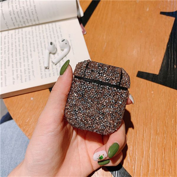 

new fashion shining glistening wave point for airpods case for airpods protector cover for air pods cell phone case cover