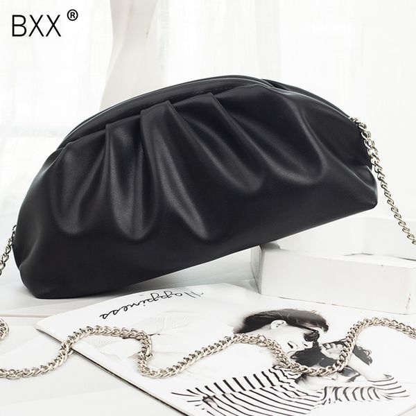 

bxx] кожи плеча clouds сумки для женщин 2020 мода сцепления crossbody сумка женский цепи сумки и кошельки hk435