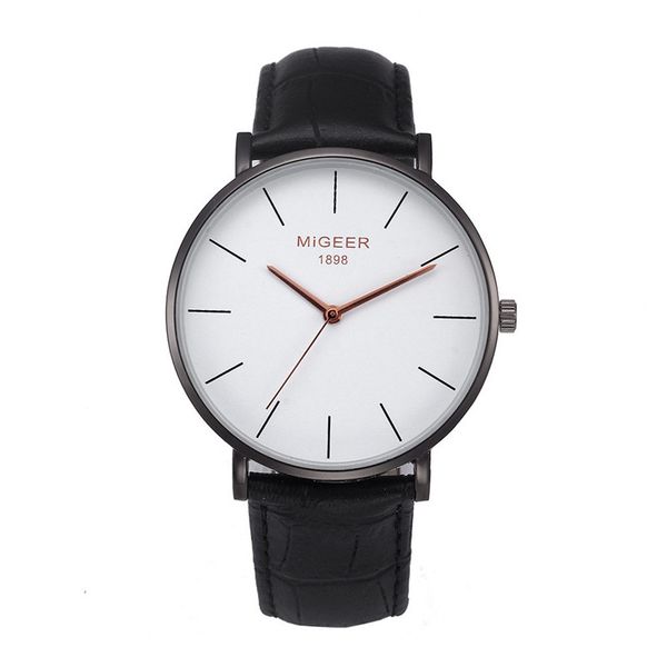 

modern fashion men temperament belt quartz watches simple stainless steel classic charm watch reloj deportivo hombre a5, Slivery;brown