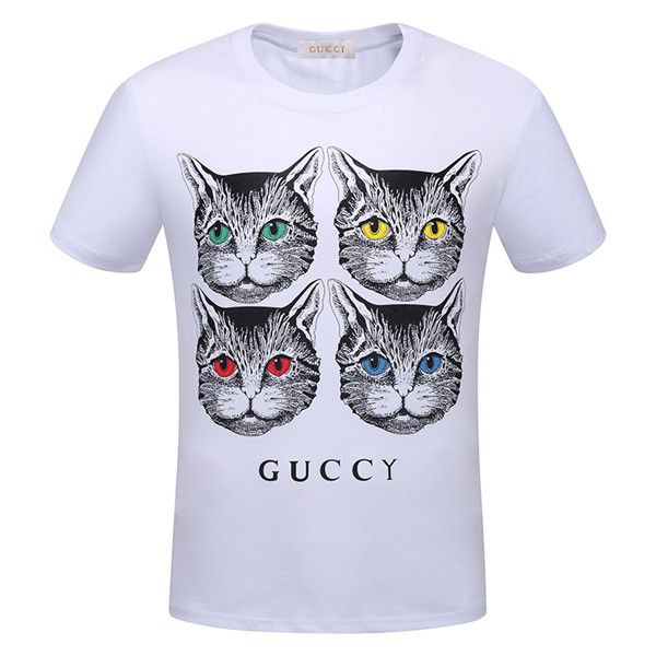 

summer 2018 new fashion 100% cotton men's crocodile embroidery t, White