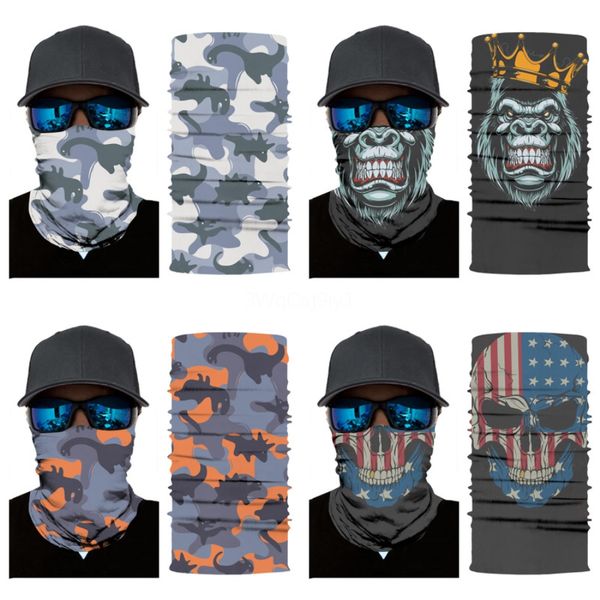 

2ji4l outdoor dust cycling sun protection face mouth er hiking camping magic skull scarf headwear bicycle bandana magic face er skull sca#68, Blue;black