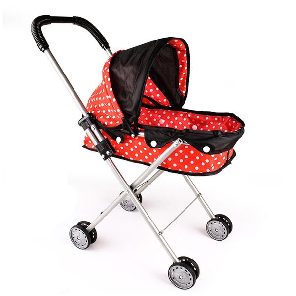 

doll stroller doll trolley toy simulated stroller two-wheel portable storage design for indoor outdoor use