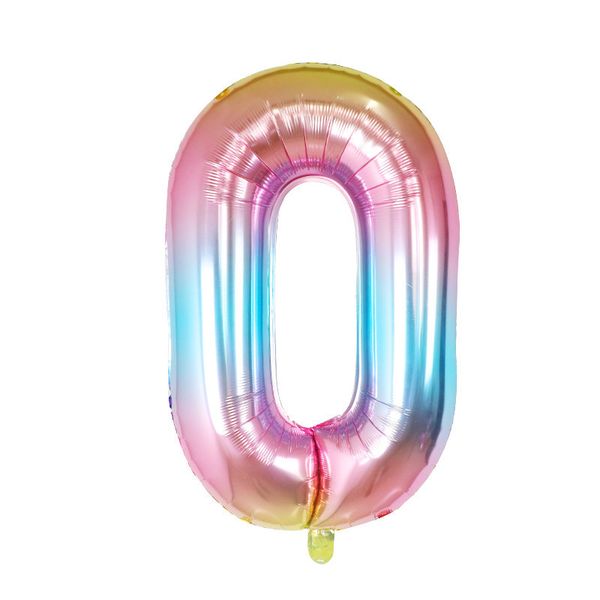 

in stock gradient colorful digital balloon birthday new year party wedding decoration digital balloon 32in
