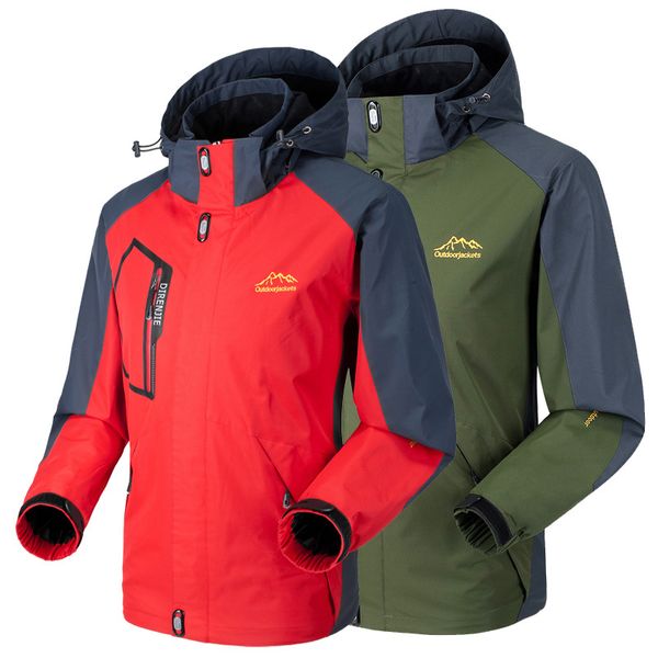 

male windbreaker softshell outdoor jacket men water resistant climbing camping hiking coat trekking fishing jackets for lovers, Blue;black