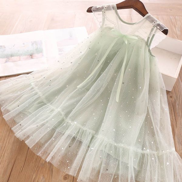 

2020 summer girls moon пятиконечная звезда платье childrenswear оптом, Red;yellow