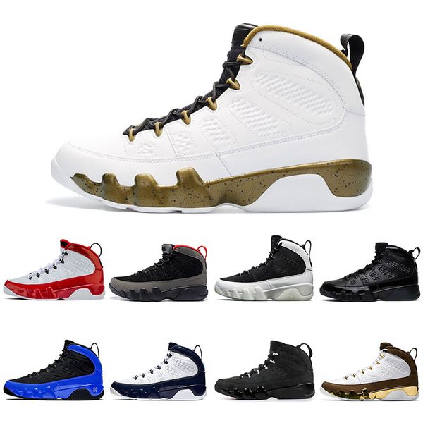 

2020 release the spirit mens air basketball shoes 9s white black gym red og space jam release snakeskin bred designer sports sneakers 7-13, White;red