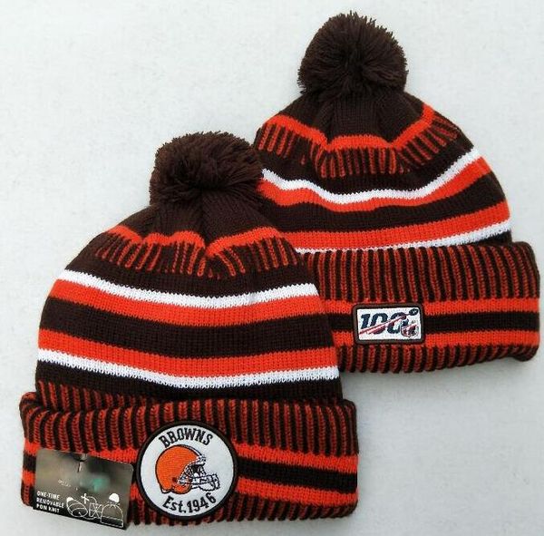 

wholesale cleveland beanies winter cap with pomp sport pro line by fanatics branded black team haze ii cuffed knit hat, Black;gray