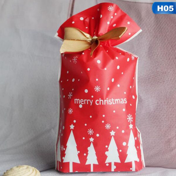 

10pcs merry christmas gift bags santa claus xmas tree packing bags happy new year christmas candy navidad