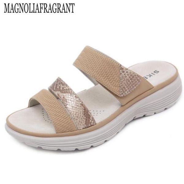 

slippers summer women shoes platform bath slippers wedge beach slope flops shoes women flops summer outdoor hy741, Black