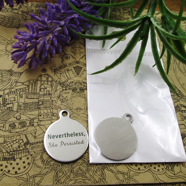 

40pcs--"dare to be different"stainless steel charms more style for choosing diy charms pendants for necklace, Bronze;silver