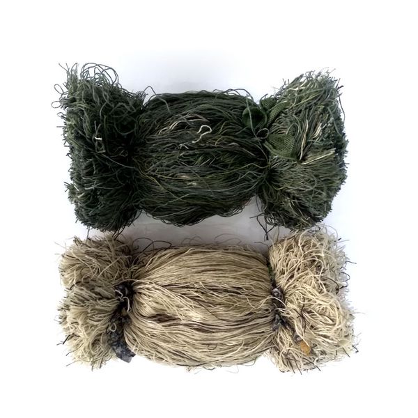 

multi color camouflage weight 2 pounds grass style ghillie suit thread,burlap yarns diy mossy blend hunting tactical kit, Camo