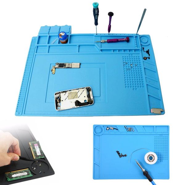 

jiguoor heat insulation silicone pad mat for phone maintenance heat gun solder station - 2 types