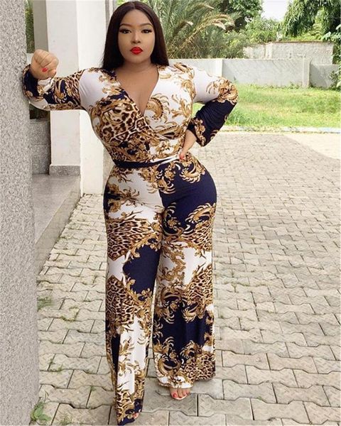 

floeal печати отворотом шеи с длинным рукавом брюки лето осень стиль женская одежда женские комбинезоны desinger, Black;white