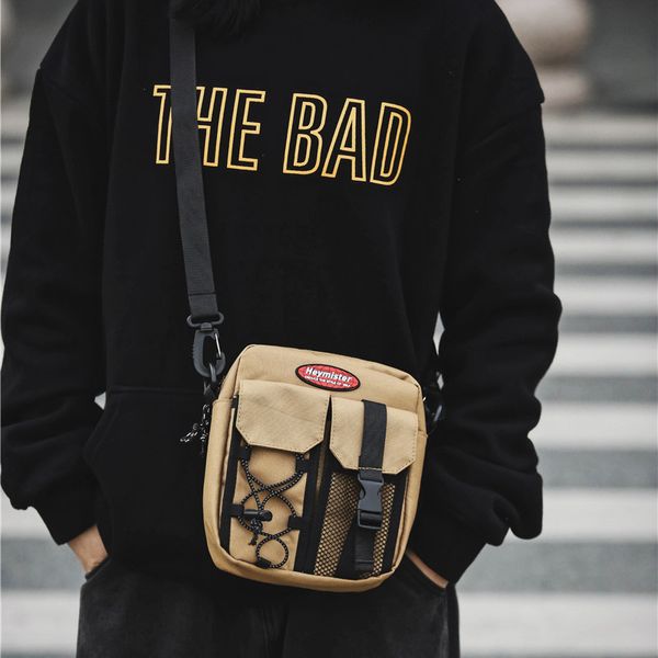 

messenger bag men's tide wild student trend japanese couple bag tooling small shoulder female casual shoulder