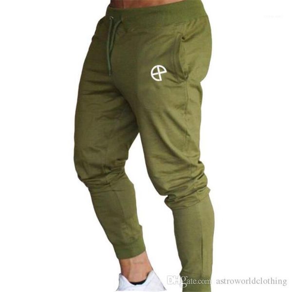 

mens sports pants fitness stretch long mens trousers solid color male pencil pants jogger, Black